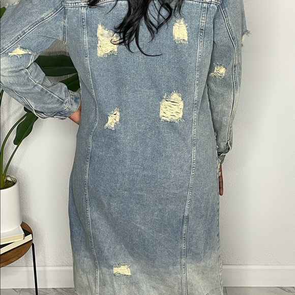 Long Denim Jacket - Picture 3 of 3